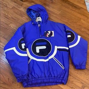 NWT Vintage Authentic FILA pullover jacket